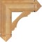 Ekena Millwork Olympic Arts & Crafts Rough Sawn Bracket, Western Red Cedar, 6"W x 22"D x 22"H BKT06X22X22OLY03RWR - alternate 3